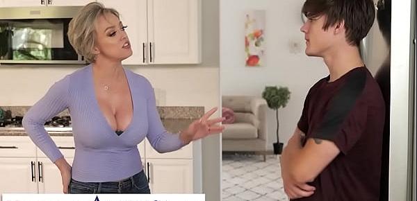  Naughty America - Blonde Milf Dee Williams fucks son&039;s friend on couch